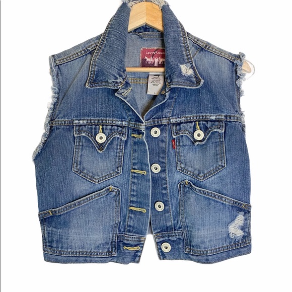 Levi's Jackets & Blazers - Levi’s distressed denim vest